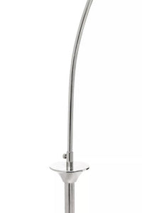 Hubert Satin Nickel Finish Metal Floor Lamp
