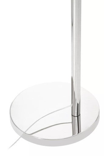Hubert Satin Nickel Finish Metal Floor Lamp