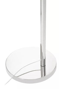 Hubert Satin Nickel Finish Metal Floor Lamp