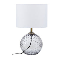 Noa Grey Glass Table Lamp