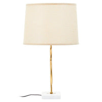 Zara White And Gold Circles Table Lamp