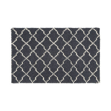 Bosie Kensington Townhouse Large Grey Diamond Lattice Rug