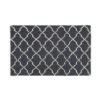 Bosie Kensington Townhouse Large Grey Diamond Lattice Rug