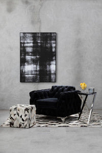 Bosie Safira Large Chevron Patchwork Hair-on-Leather Rug