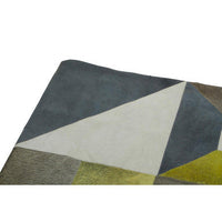 Bosie Safira Large Abstract Leather Patchwork Rug in Vibrant Colours