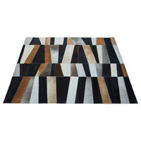 Bosie Safira Large Geometric Leather Patchwork Rug