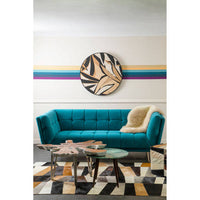 Bosie Safira Large Geometric Leather Patchwork Rug