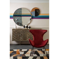 Bosie Safira Large Geometric Leather Patchwork Rug