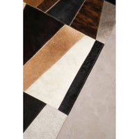 Bosie Safira Large Geometric Leather Patchwork Rug