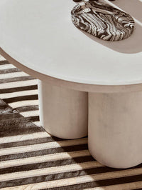 Bosie Safira Black and White Leather Rug - Dynamic Geometric Design