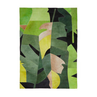 Bosie Safira Botanical Hair-on-Leather Rug - Small Nature-Inspired Design