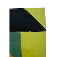 Bosie Safira Botanical Hair-on-Leather Rug - Small Nature-Inspired Design