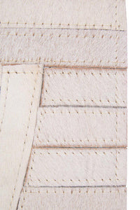 Bosie Safira Small Natural Hair On Leather Rug