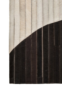 Bosie Safira Large Abstract Hair-On Leather Rug