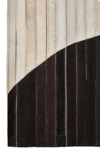 Bosie Safira Large Abstract Hair-On Leather Rug