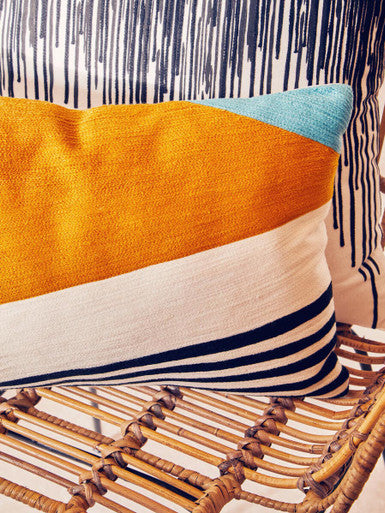 Bosie Ozella Multi-Colour Diagonal Design Cushion