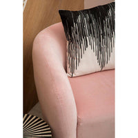 Bosie Ozella Black and White Embroidered Cushion