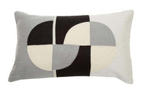 Bosie Ozella Circular Print Embroidered Rectangular Cushion