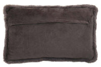 Bosie Lamina Grey Rectangular Fur Cushion