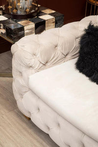 Bosie Mongolian Fur Black Square Cushion