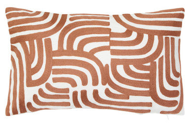 Bosie Ozella Natural and Terracotta Cushion