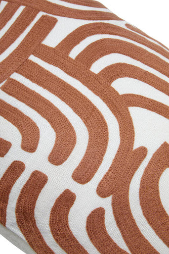 Bosie Ozella Natural and Terracotta Cushion