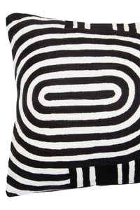 Bosie Ozella Black And White Cushion