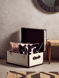 Bosie Ozella Rust And White Cushion