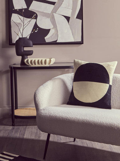 Bosie Ozella Cream And Black Cushion