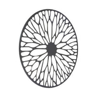 Trento Large Black Floral Design Wall Art