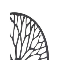 Trento Large Black Floral Design Wall Art
