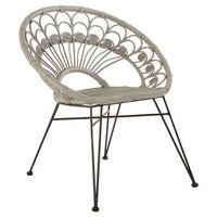Manado Grey Natural Rattan Chair