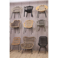 Manado Grey Natural Rattan Chair