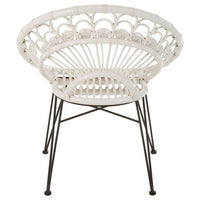 Manado White Natural Rattan Chair