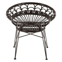 Manado Black Natural Rattan Chair