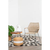 Manado Angled Design Natural Rattan Chair
