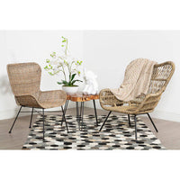 Manado Curved Design Natural Rattan Chair
