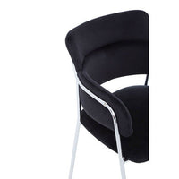 Tamzin Black Velvet Dining Chair