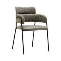 Tamzin Grey Faux Leather Dining Chair