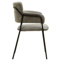 Tamzin Grey Faux Leather Dining Chair