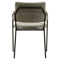 Tamzin Grey Faux Leather Dining Chair