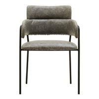 Tamzin Grey Faux Leather Dining Chair
