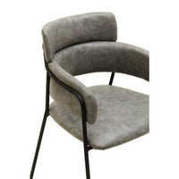 Tamzin Grey Faux Leather Dining Chair