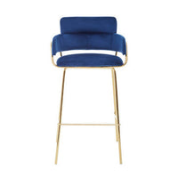 Tamzin Blue Velvet Bar Chair