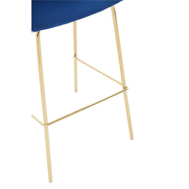 Tamzin Blue Velvet Bar Chair