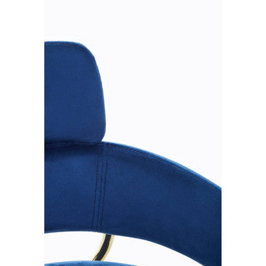 Tamzin Blue Velvet Bar Chair