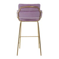 Tamzin Pink Velvet Bar Chair