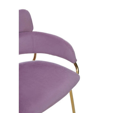 Tamzin Pink Velvet Bar Chair