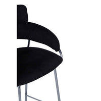 Tamzin Black Velvet Bar Chair