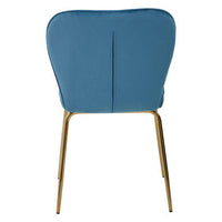 Tamzin Blue Velvet Tapered Back Dining Chair